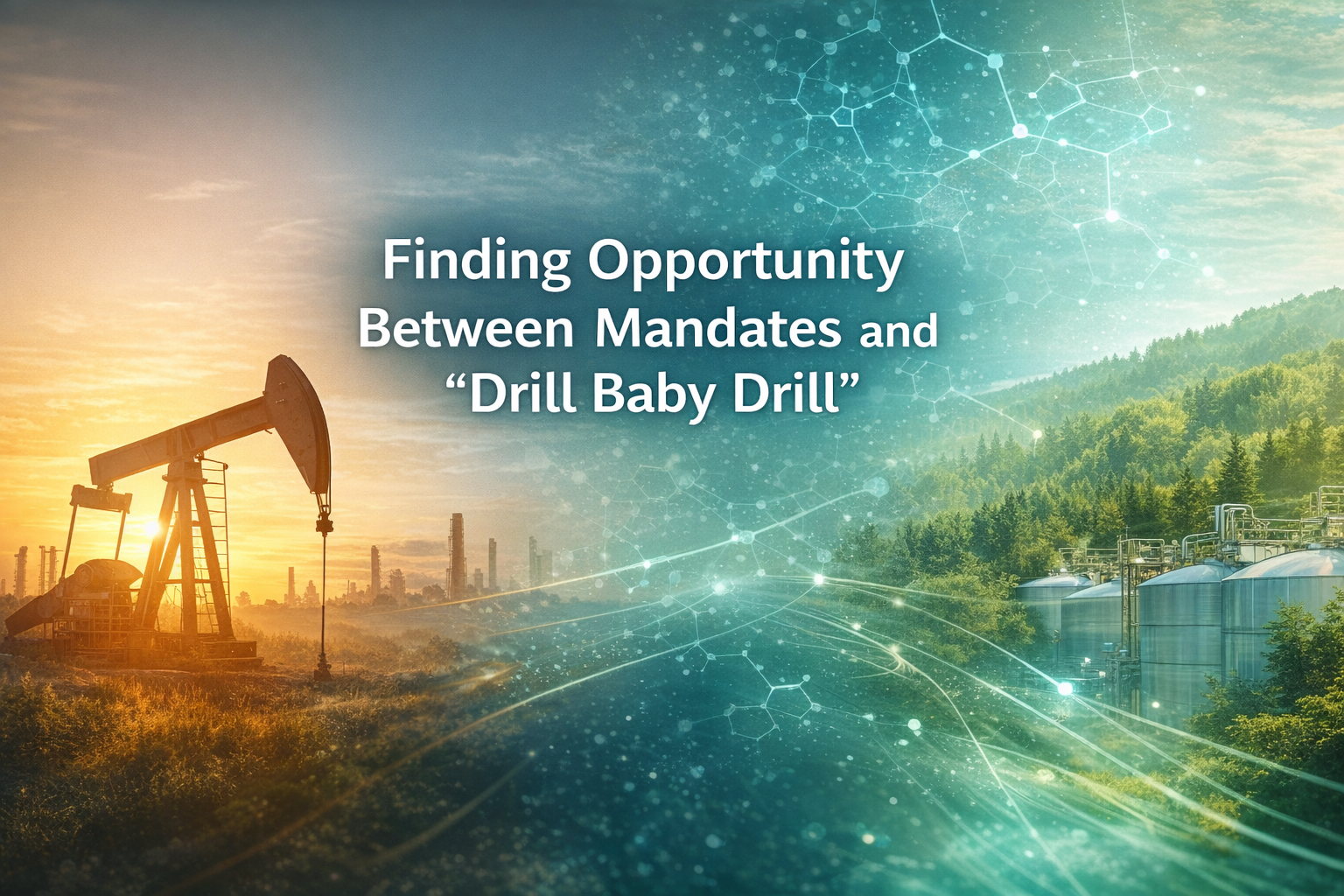 Finding opportunity between mandates and drill baby drill